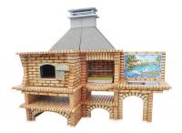 Ref. 325 - 338 cm x 69 cm et 125 cm x 274 cm, LxLxH | Grill 60 cm x 40 cm, LxL
